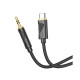 Аудіокабель AUX Hoco UPA30 Type-C – 3.5 мм (1 м) (Black)