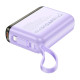 Повербанк Hoco J139 Hero PD20W+22.5W с кабелем Lightning (10000 mAh) (Purple)