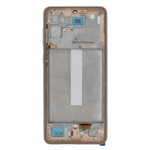 Дисплей для Samsung A336 Galaxy A33 (5G) (2022) с тачскрином в рамке (Gold) (OLED) (Small size)