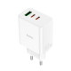 Сетевое зарядное устройство Hoco C126A USB-A+2xUSB-C (40W · 3A) (White)