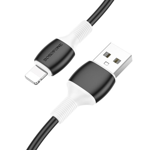 Кабель Borofone BX84 USB-A – Lightning (1 м · 12W · 2.4A) (Black)