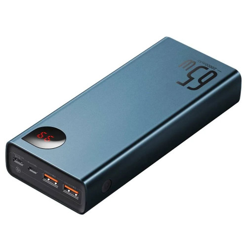 Повербанк Baseus Adaman Metal Digital Display 65W (20000 mAh) (Blue)