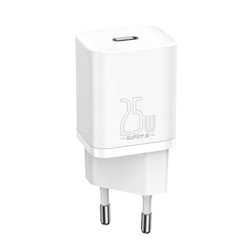 Сетевое зарядное устройство Baseus Super SI USB-C (25W · 3A) с кабелем Type-C – Type-C (TZCCSUP-L02) (White)