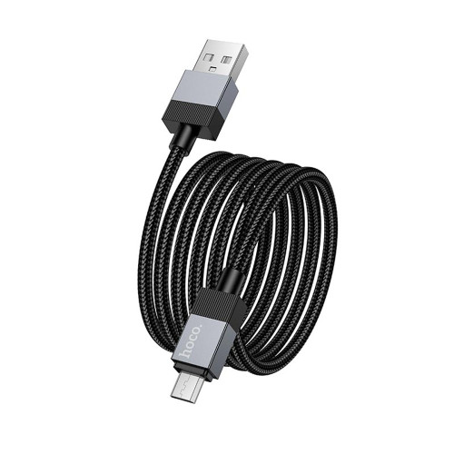 Кабель Hoco X110 Honorific USB-A – Micro-USB (1 м · 12W · 2.4A) (Black)