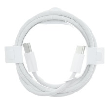 Кабель Type-C – Type-C FineWoven (NO LOGO) (1 м · 3A) (White)