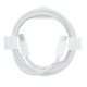 Кабель Type-C – Type-C FineWoven (NO LOGO) (1 м · 3A) (White)