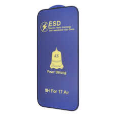Защитное стекло 4S ESD Antistatic для Apple iPhone Air (Full Glue) (Black)