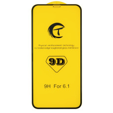Захисне скло CT 9D для Apple iPhone Xr (Full Glue) (Black)