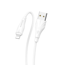 Кабель Borofone BX18 USB-A – Lightning (3 м · 12W · 2.4A) (White)
