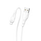 Кабель Borofone BX18 USB-A – Lightning (3 м · 12W · 2.4A) (White)