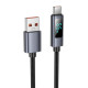 Кабель Hoco X112 USB-A – Type-C з дисплеєм (1 м · 15W · 3A) (Black)