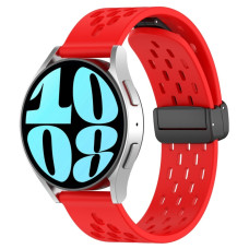 Ремешок универсальный 20 мм Silicone With Magnetic для Amazfit, Samsung, Huawei (Red)