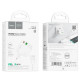 Сетевое зарядное устройство Hoco C111A Lucky USB-A+USB-C (30W · 3A) с кабелем Type-C – Type-C (White)