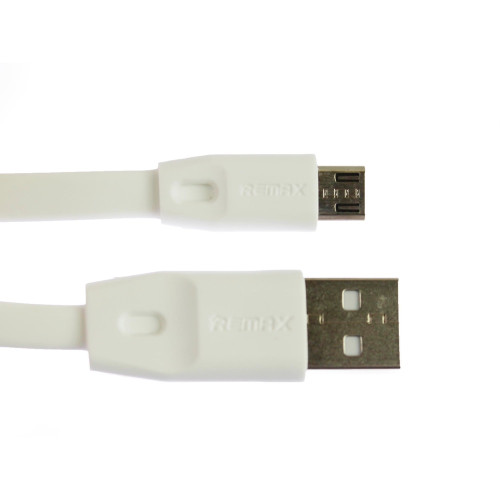 Кабель Remax RC-001м USB-A – Micro-USB (1 м · 2.1A) (White)