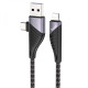 Кабель Hoco U95 Type-C – Lightning (1.2 м · 20W · 2.4A) (Black)