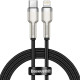 Кабель Baseus Cafule Metal Type-C – Lightning (1 м · 20W · 2.4A) (CATLJK-A01) (Black)
