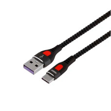 Кабель Remax RC-188a USB-A – Type-C (1 м · 5A) (Black)