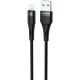Кабель Proove Light Silicone Plus USB-A – Lightning (1 м · 12W · 2.4A) (Black)