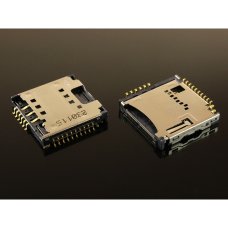 Роз'єм SIM-карти для Samsung SGH-P900 6 pin (3 кріплень) (One SIM)