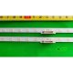 Боковая подсветка для телевизора Samsung 43″ V9Q6-430SM0-R0 Rev2 (2 планки по 463 мм, 38 LED 3,5x3,5 мм, 3 В)