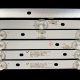 Прямая подсветка для телевизора Akai 39-40″ 300MA-1BiN/600MA-2BiN (3 планки по 670/730 мм, 6/7 LED, линза 15,5 мм, 6 В)