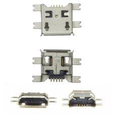 Роз'єм зарядки універсальний №52 для Sigma Comfort 50 Mini3 5 pin (4 кріплень) (контакти посередині) (Micro USB) без шлейфа