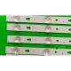 Пряма підсвітка для телевізора Haier 55″ PN:30355008240 (A+B, 14 планок по 552 мм, 8 LED, лінза 14,5 мм, 3 В)