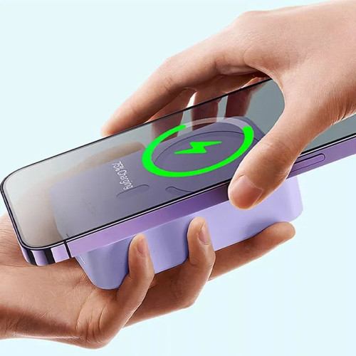 Повербанк Baseus Magnetic Mini OS 20W (10000 mAh) (Purple)