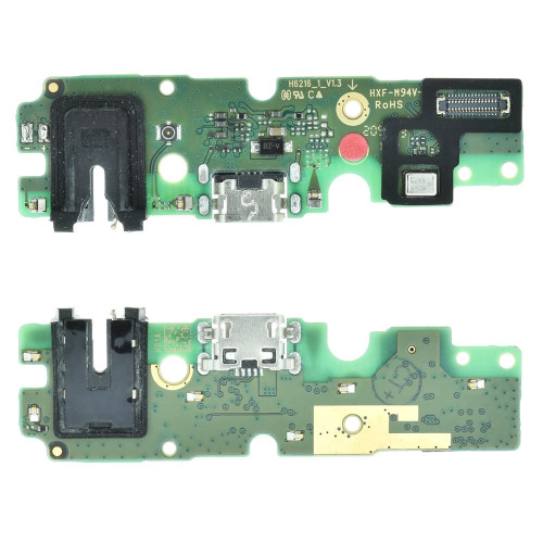 Нижняя плата для Tecno Spark 6 с разъемом зарядки и микрофоном (Original Used)