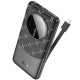 Повербанк Hoco Q29 Nobility 22.5W+PD20W с кабелем Lightning (10000 mAh) (Black)