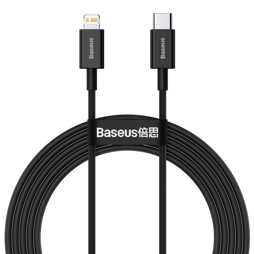 Кабель Baseus Superior Series Fast Charging Type-C – Lightning (1 м · 20W · 2.4A) (CATLYS-A01) (Black)
