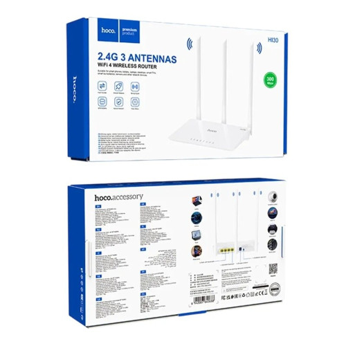 Роутер Wi-Fi Hoco HI30 (White)