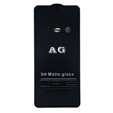 Захисне скло Matte для Xiaomi Redmi Note 9S (Full Glue) (0.3 мм, 2.5D) (Black)