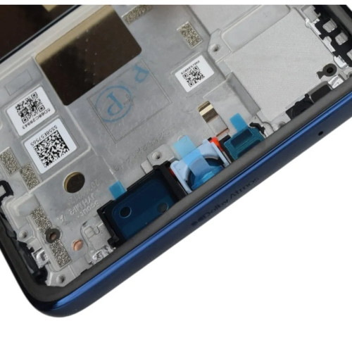 Дисплей для Motorola XT2505 Moto Edge 60 з тачскріном в рамці (Blue) (Original)