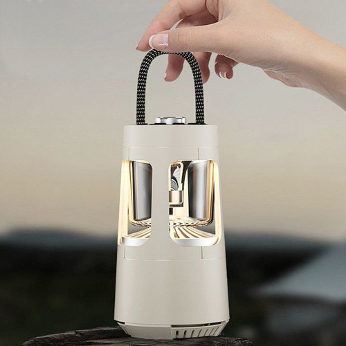 Уличный фонарь QD08 2 в 1 + Bluetooth колонка (Beige)
