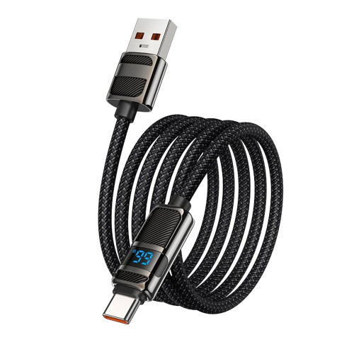 Кабель Hoco U137 Line USB-A – Type-C (1.2 м · 66W · 5A) (Black)