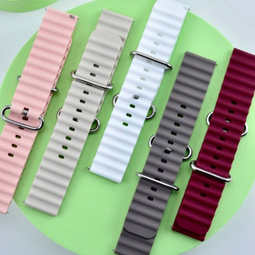 Ремінець універсальний 20 мм Ocean Band для Amazfit, Samsung, Huawei (White)