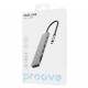 USB-хаб Proove Iron Link 7в1 (2xType-C · 2xUSB 3.0 · HDMI · SD) (Silver)