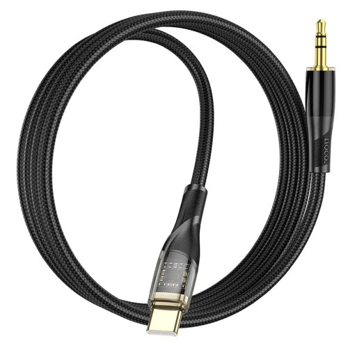 Аудіокабель AUX Hoco UPA25 Type-C – 3.5 мм (1 м) (Black)
