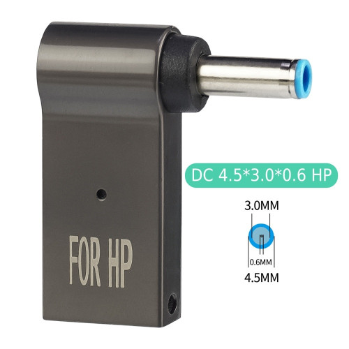 Переходник для ноутбуков HP Type-C – DC 4.5×3.00 мм 100W (Black)