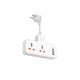 Мережевий фільтр Hoco AC12A на 2 розетки (30W · 3A · 3xUSB-A+USB-C) (White)