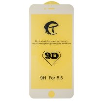 Защитное стекло CT 9D для Apple iPhone 6 Plus (Full Glue) (White)