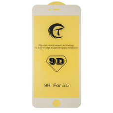Защитное стекло CT 9D для Apple iPhone 6s Plus (Full Glue) (White)