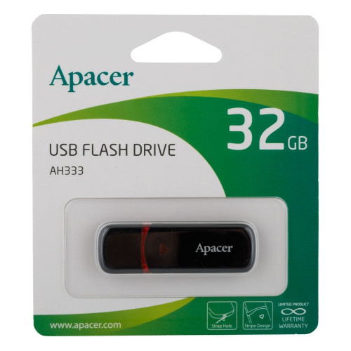 Флешка Apacer AH333 64GB USB 2.0 (Black)
