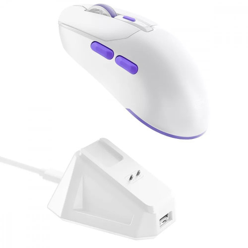 Мишка бездротова ігрова Proove Gaming Rate Pro with Charging Dock (White)