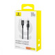 Кабель Baseus Gem Fast-Charging Data Cable Type-C – Type-C (1 м · 100W · 5A) (P10373000111) (Black)