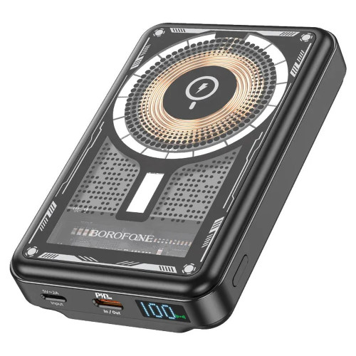 Повербанк Borofone BJ29 Magnetic PD20W+QC3.0 (10000 mAh) (Black)