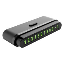 Автотабличка з номером телефону Hoco CPH19 One-click hidden signage (Black)