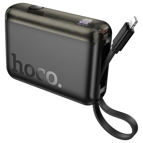 Повербанк Hoco J139 Hero PD20W+22.5W с кабелем Lightning (10000 mAh) (Black)