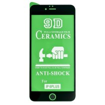 Защитная пленка Ceramic для Apple iPhone 6 Plus (Full Glue) (Black)